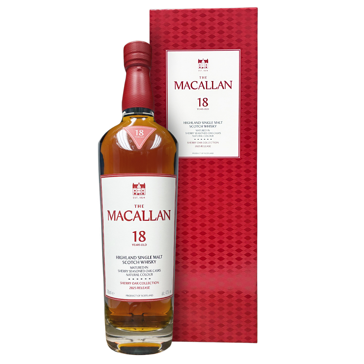Macallan 18 Years Old Sherry Oak Collection 2025 Release 43%