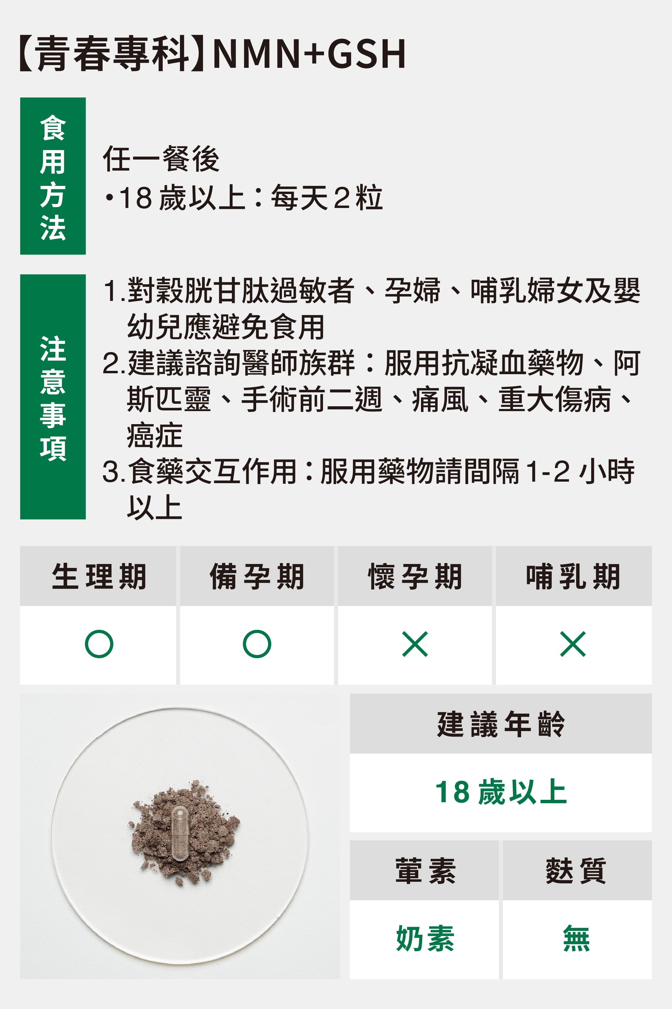 青春專科食用方式與注意事項