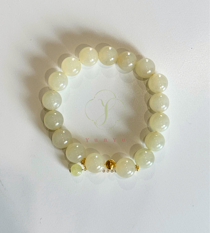 黃玉和田玉(18K金)