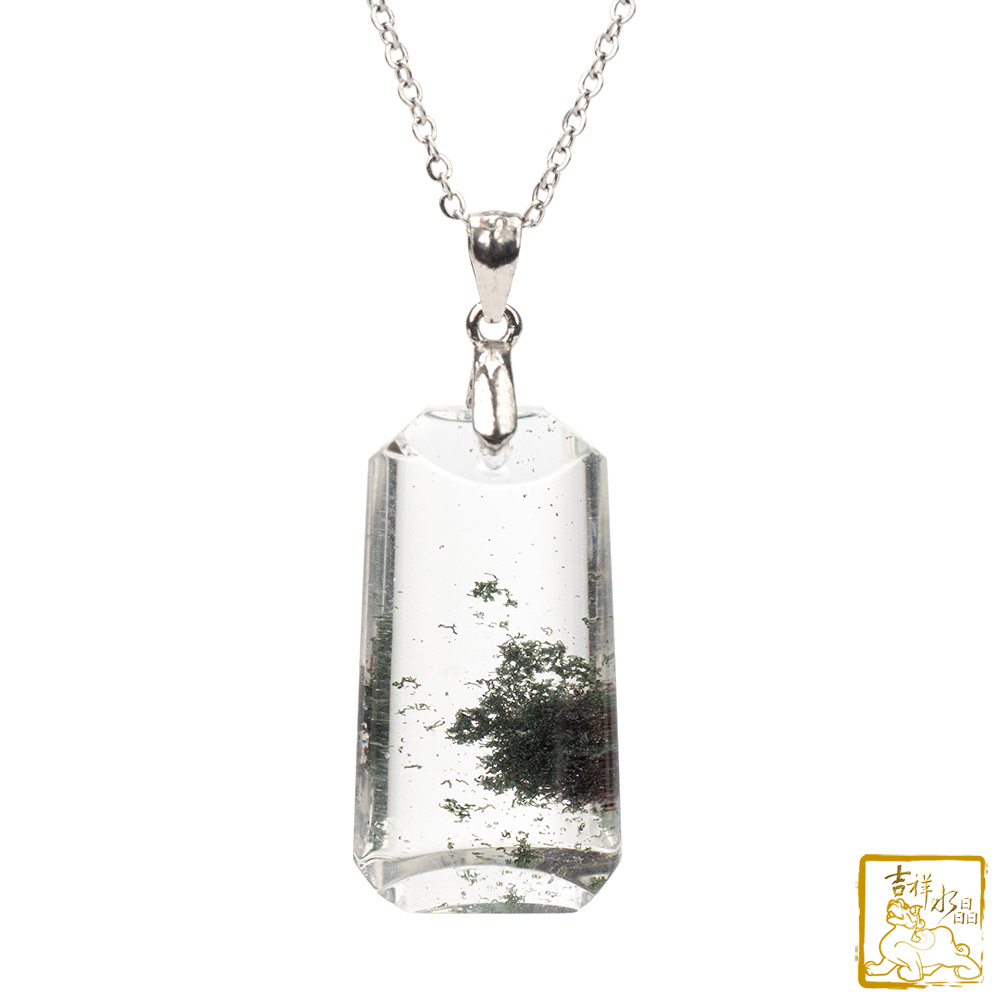 綠幽靈無事牌墜 5.8g 事業財富