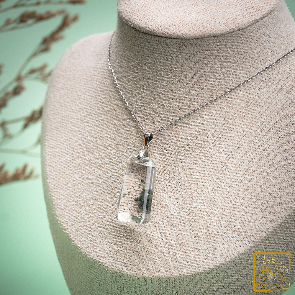 綠幽靈無事牌墜 5.8g 事業財富