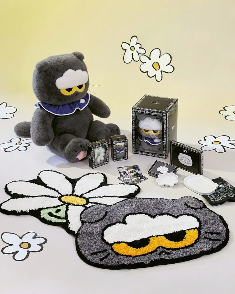 ZO&FRIENDS 娃娃 吊飾 地毯 灰貓ZOA 小雛菊A&NE 六款 GD愛貓