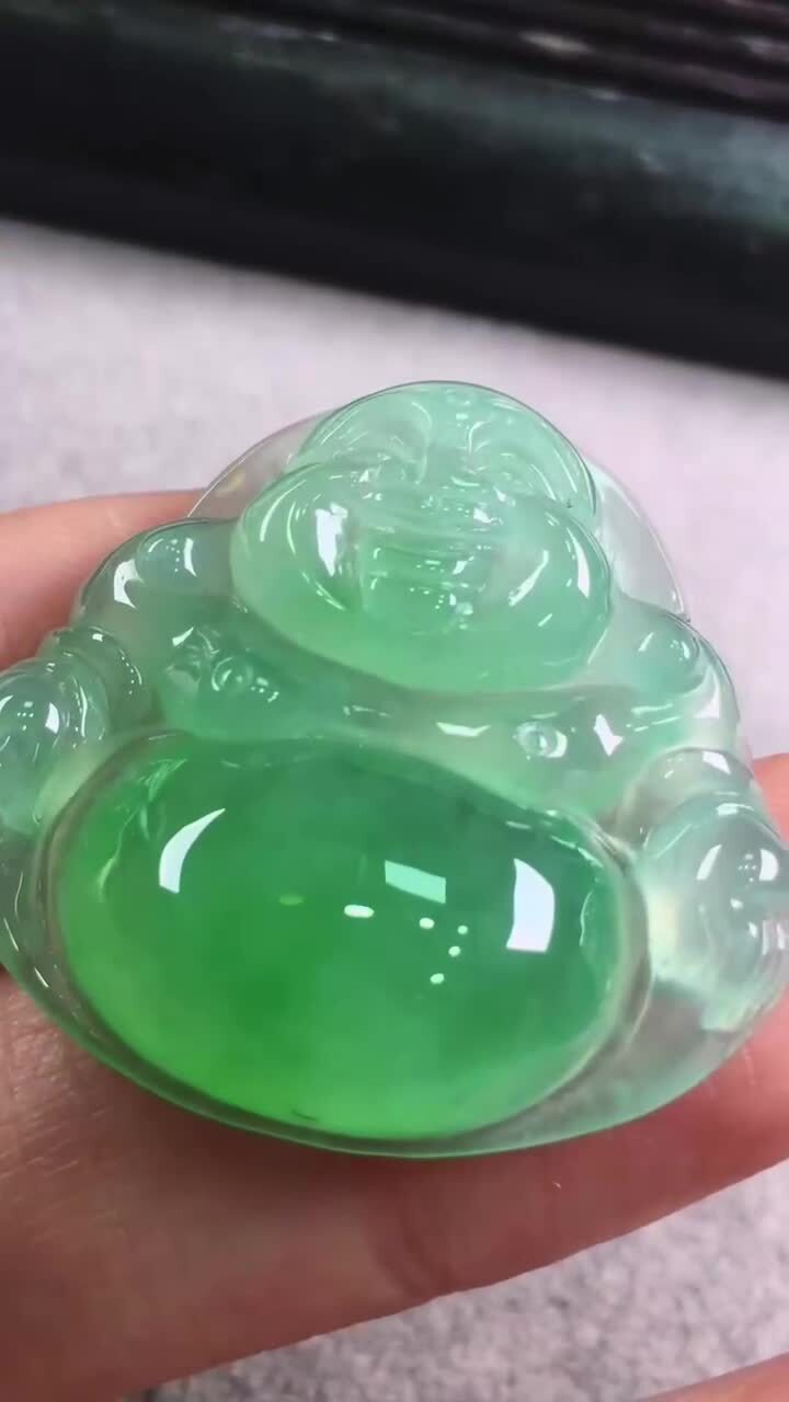 翡翠綠佛,天然翡翠A玉, 緬甸玉, Jade, Jadeite