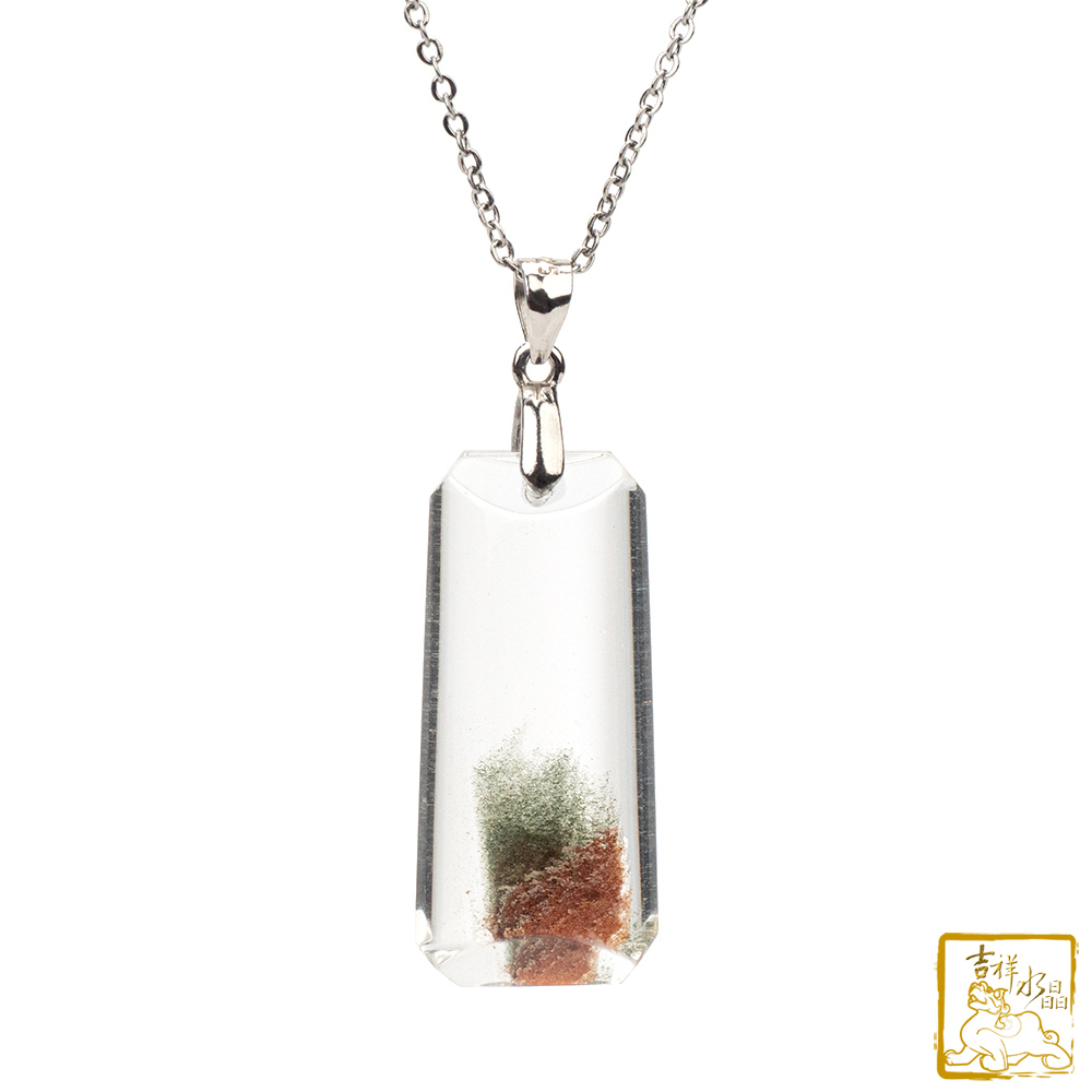 綠幽靈無事牌墜 5.2g 事業財富