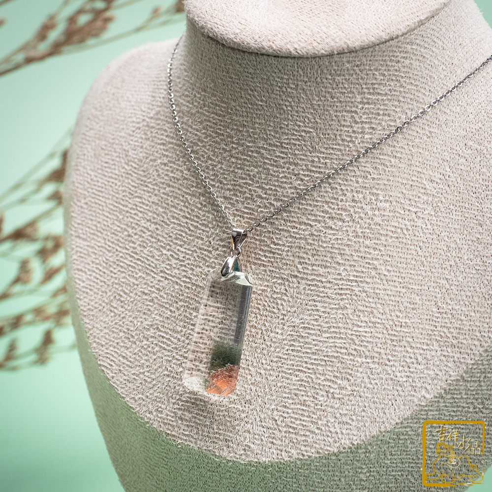 綠幽靈無事牌墜 5.2g 事業財富