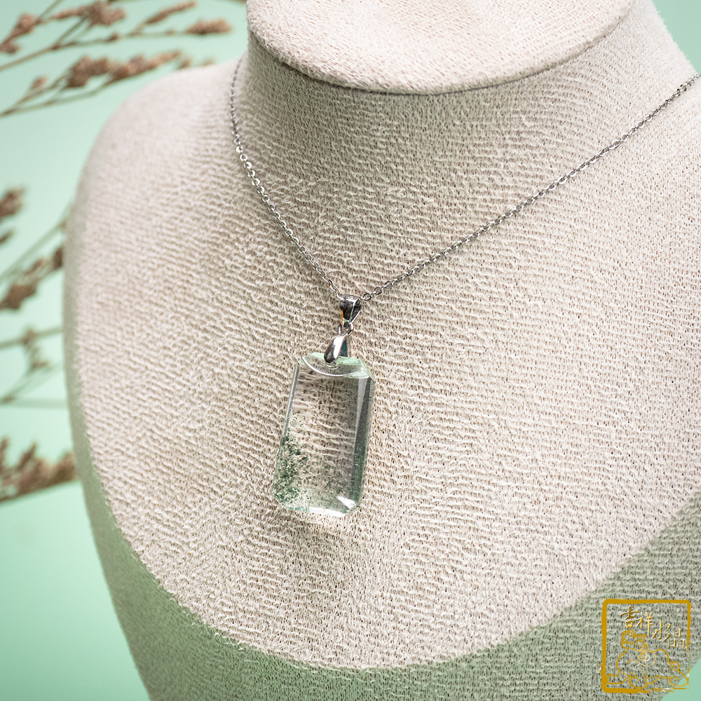 綠幽靈無事牌墜 5.8g 事業財富