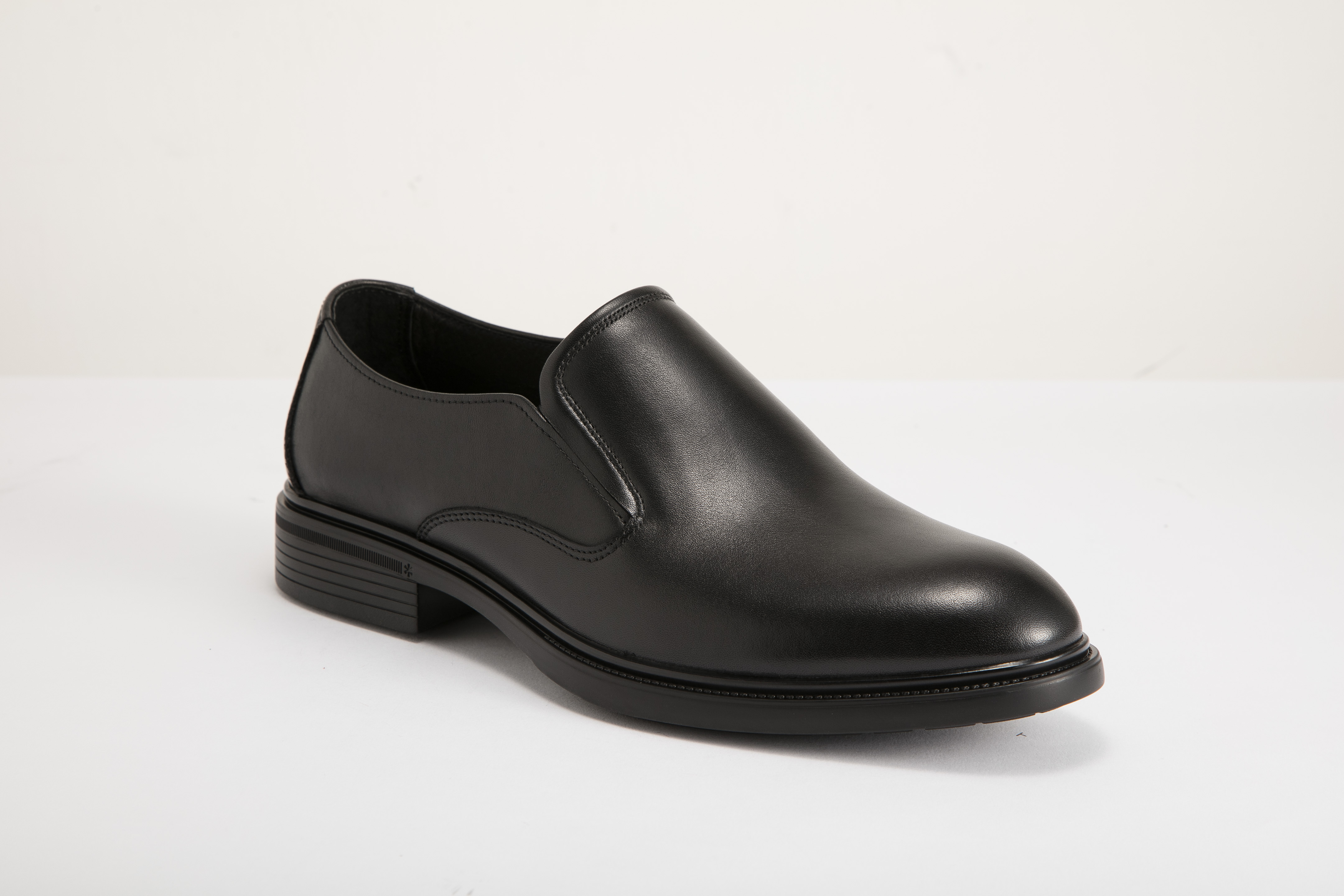 MARIO DORIA - 男裝無飾正裝懶人皮鞋 MD-MEXC-2021-BLK