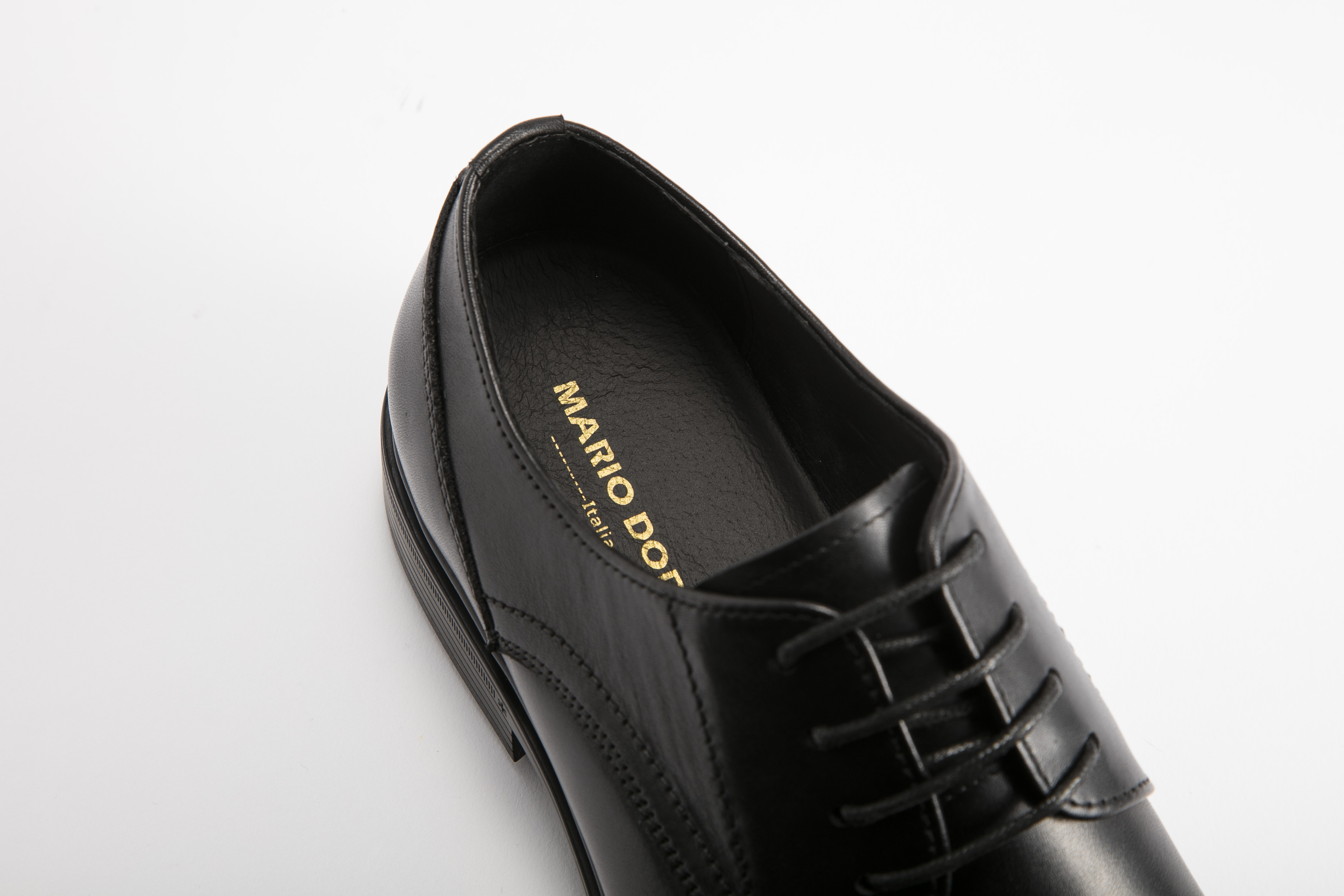 MARIO DORIA - 男裝橫飾正裝綁帶皮鞋 MD-MEXC-2022-BLK