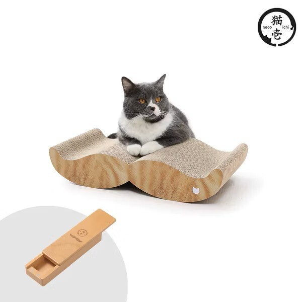 Necoichi貓壹 貓貓抓抓床．貓鬍鬚+貓鬍鬚收集盒