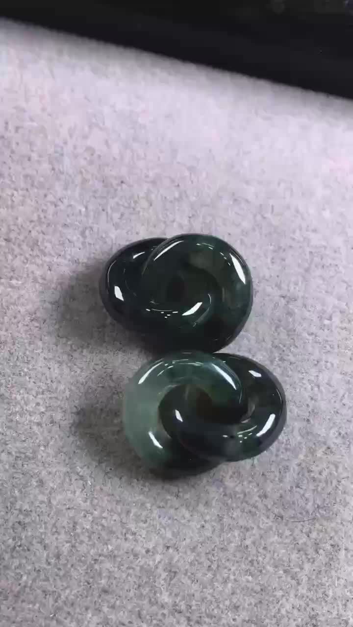 翡翠耳環,天然翡翠A玉, 緬甸玉, Jade, Jadeite