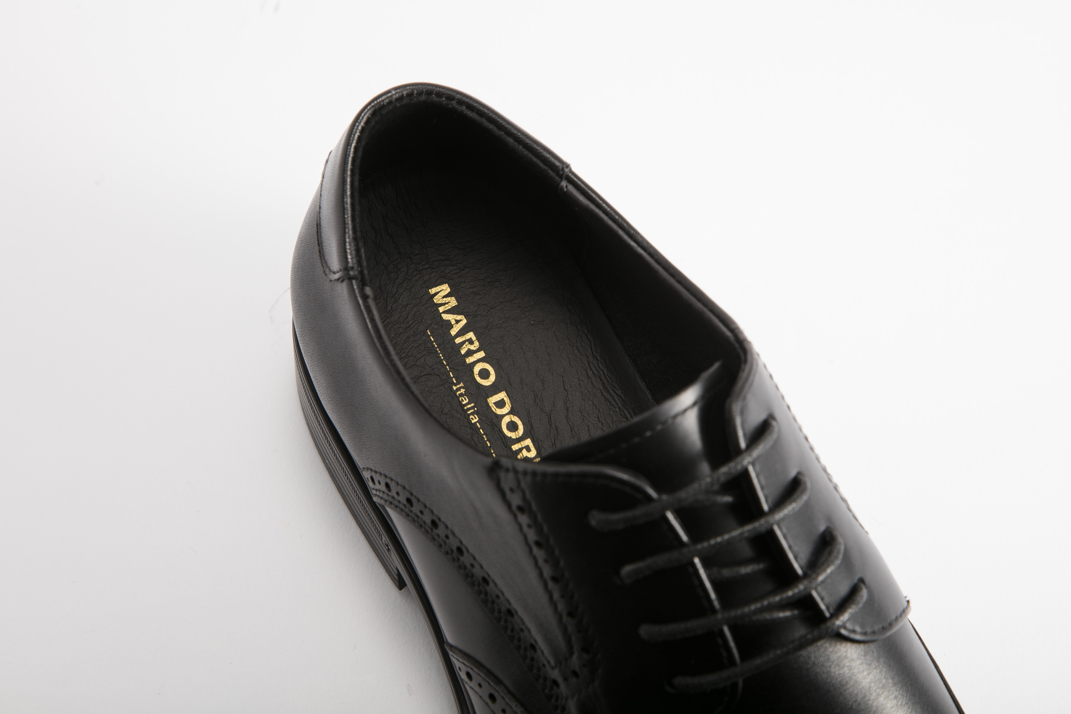 MARIO DORIA - 男裝翼尖雕花正裝綁帶皮鞋  MD-MEXC-2023-DBN