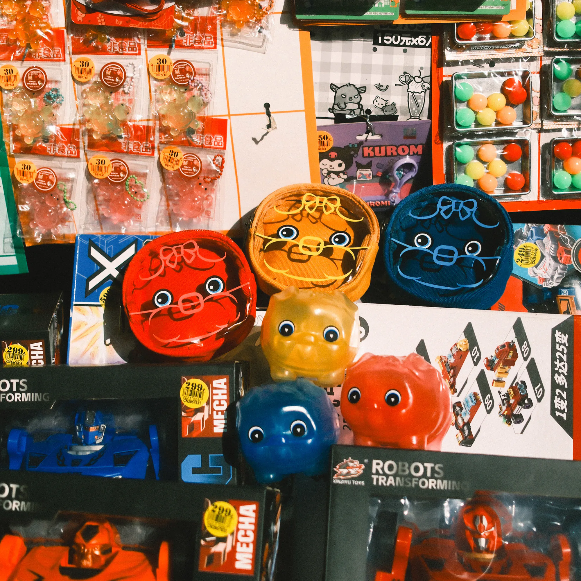 一帆布包】ブタさんコインポーチ（赤／青／黄）|來好 台湾雑貨店
