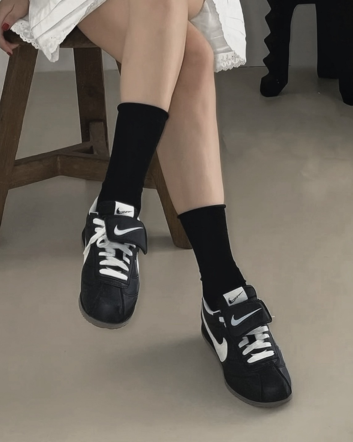 【預購】NIKE CORTEZ SE 翻蓋鞋舌 阿甘鞋 黑色 IM4843010