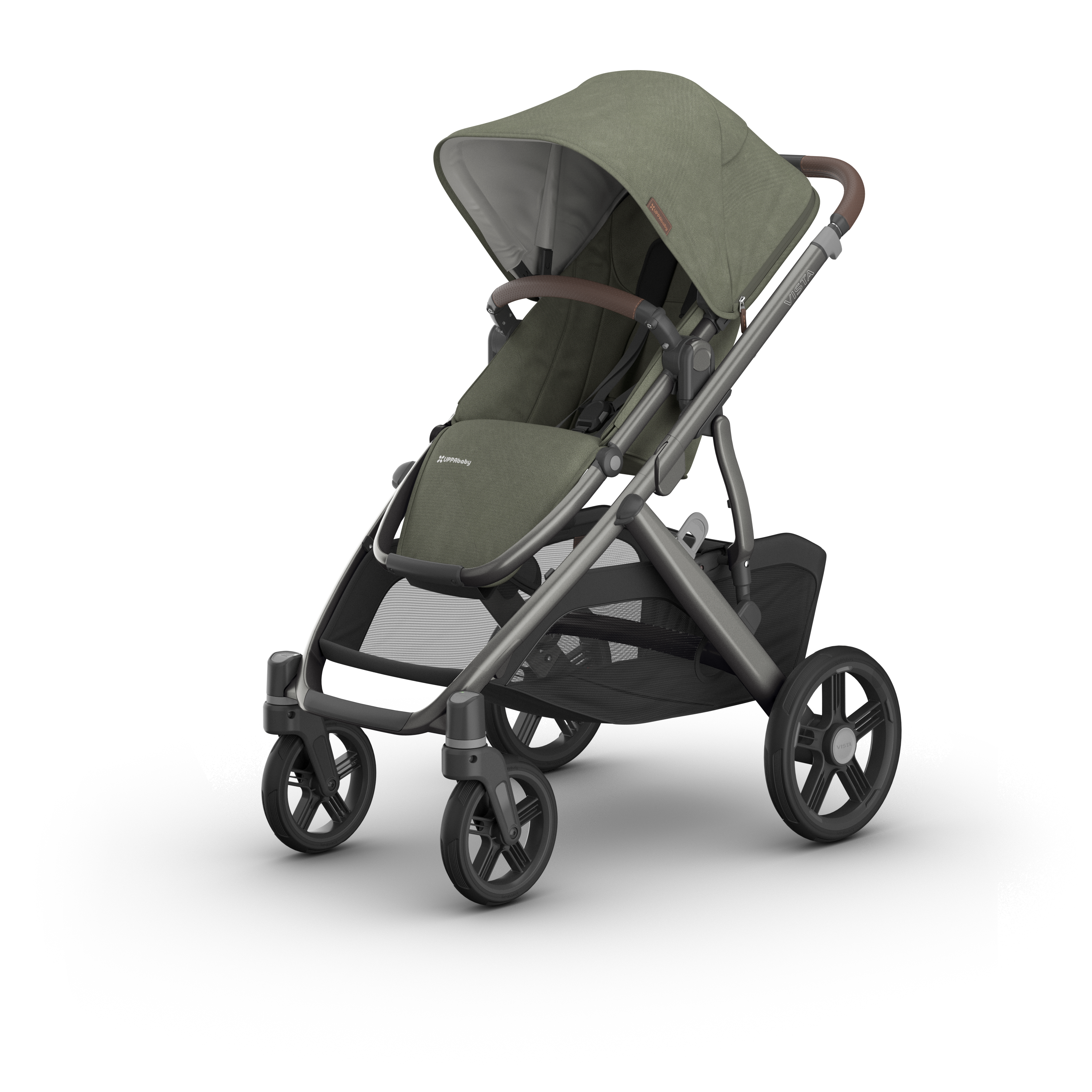 UPPAbaby - Vista V3 單座位嬰兒車(Evely 橄欖綠,6個月起可用)