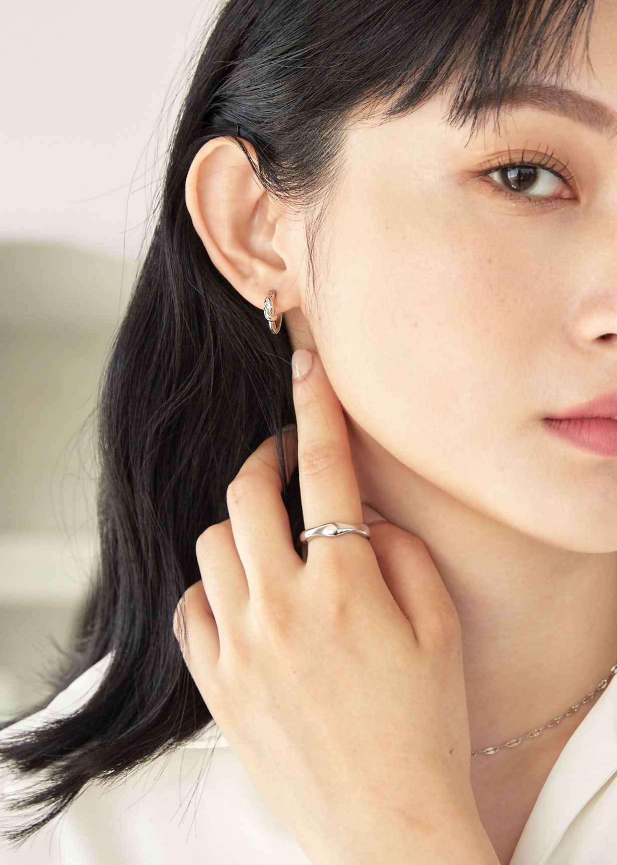 扭結醫療鋼耳圈