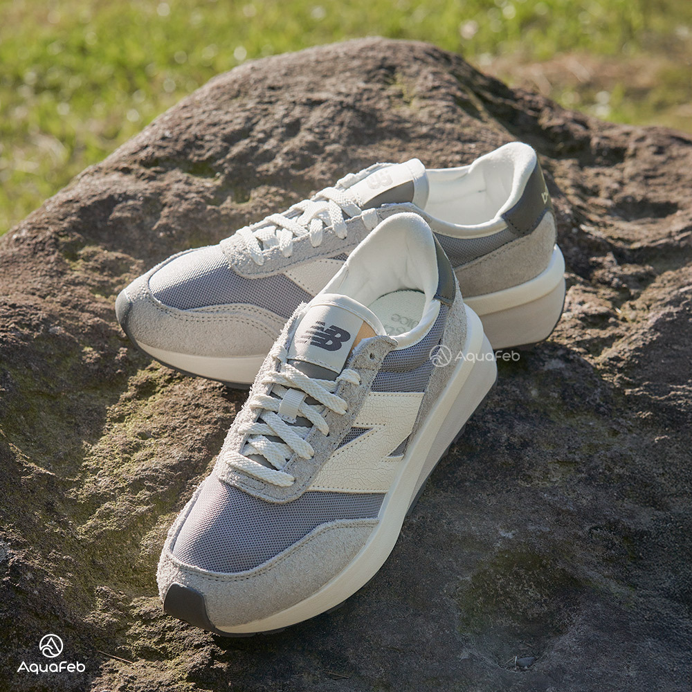 New Balance NB 370 男鞋 女鞋 灰白色 D楦 緩震 麂皮 中性 復古 運動 休閒鞋 U370AH