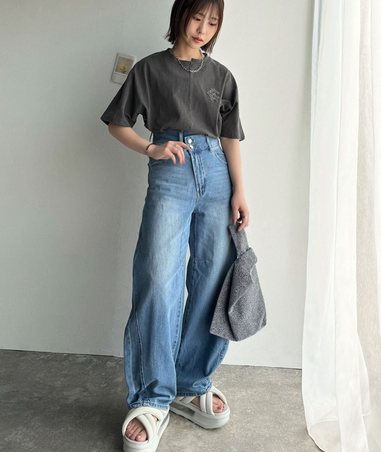 【預購】JN073113 Java 不規則短袖上衣