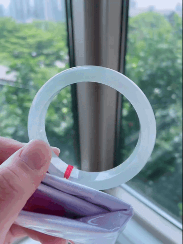 7195854 57mm白冰翡翠正圈手鐲 (56-58)