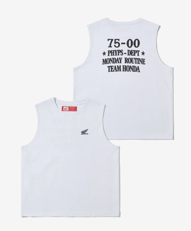 HONDA 本田 /  Retro sleeveless White / HFM1VT301AWH / AUG25