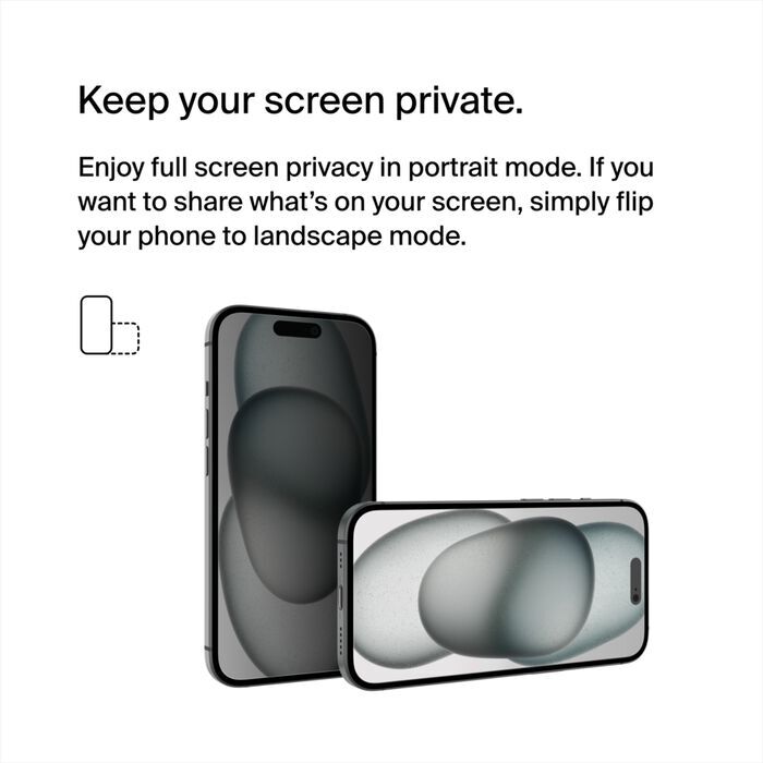 ScreenForce™ TemperedGlass Privacy Treated Screen Protector for iPhone 17 Series [OVA287]