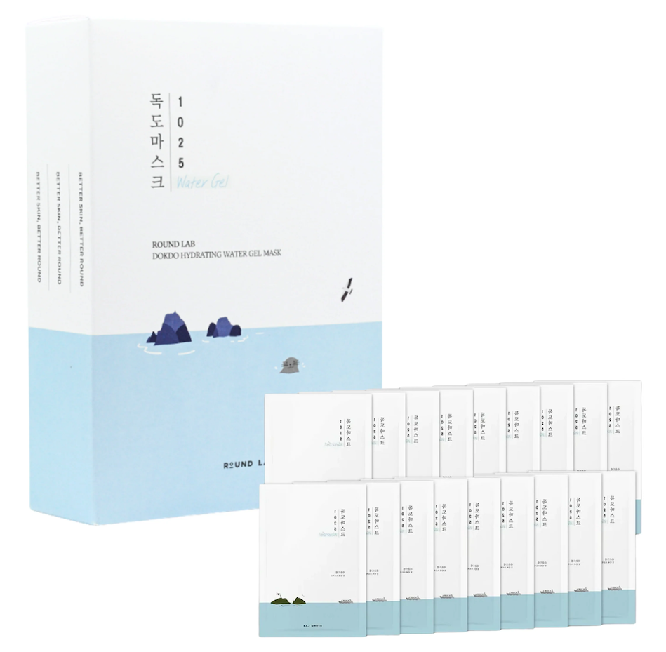 ROUND LAB｜1025 獨島強效補水 水凝膠面膜 18片