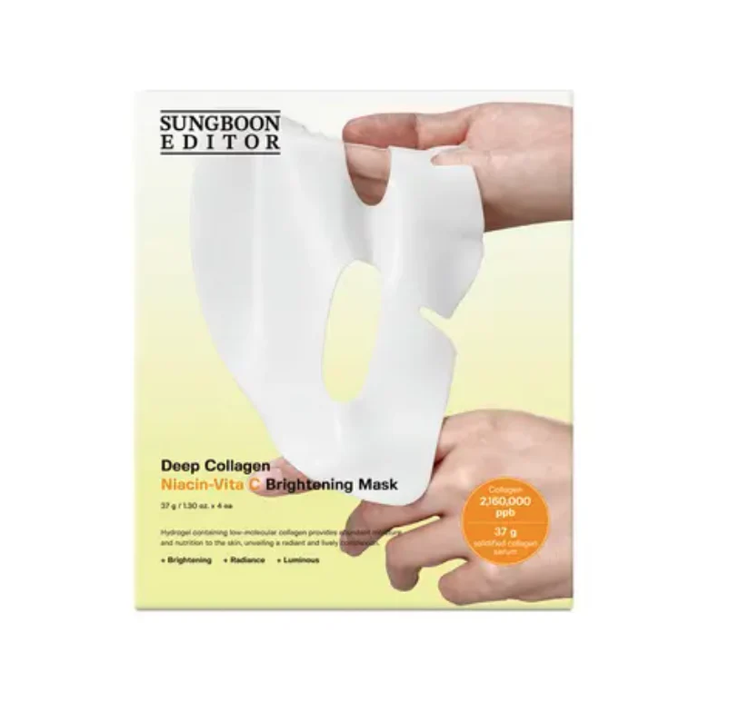 SUNGBOON EDITOR｜Deep Collagen Niacin Vita C Brightening Mask 深層膠原蛋白維他命C亮白面膜 (4片裝)