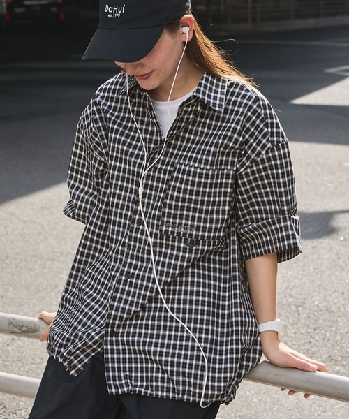 #日本連線預購 THE CRAFT CREW PRODUCTS 下擺抽繩縮口 格子襯衫 五色