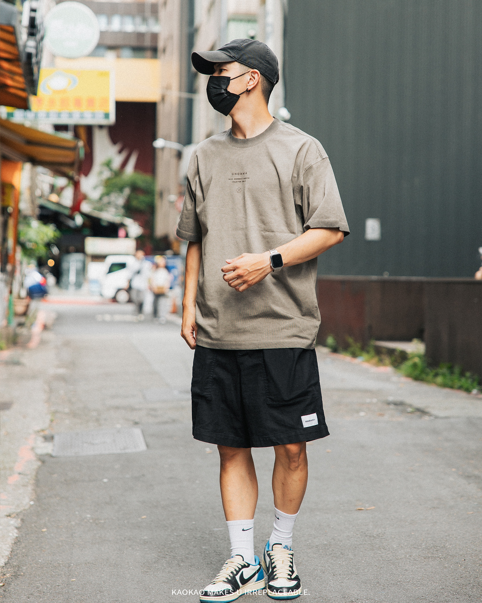 JIA MENG GONNA 印花短t