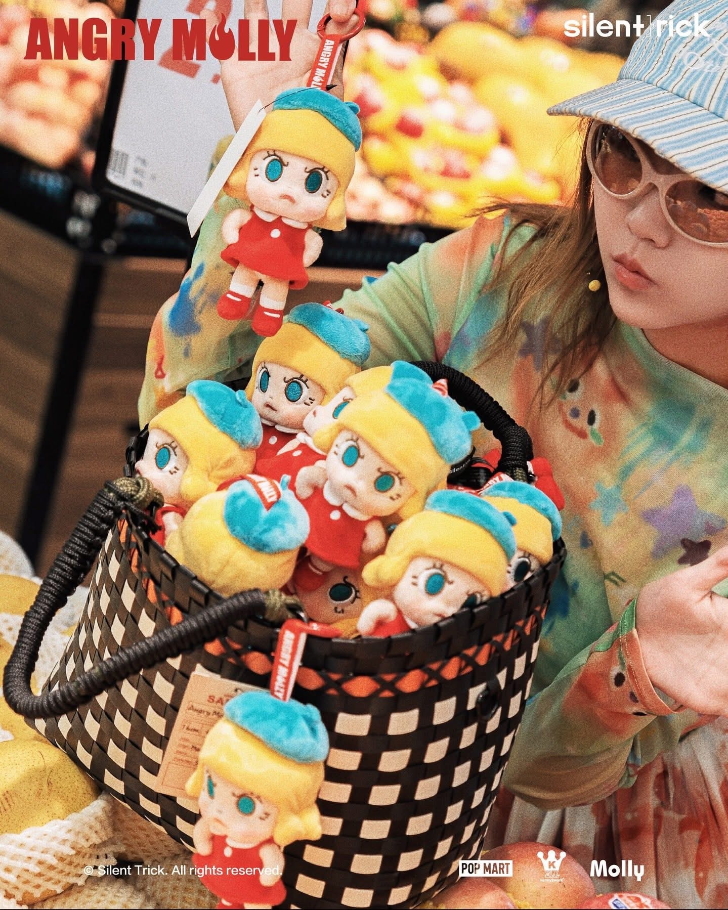 PTS展會molly毛絨公仔掛飾