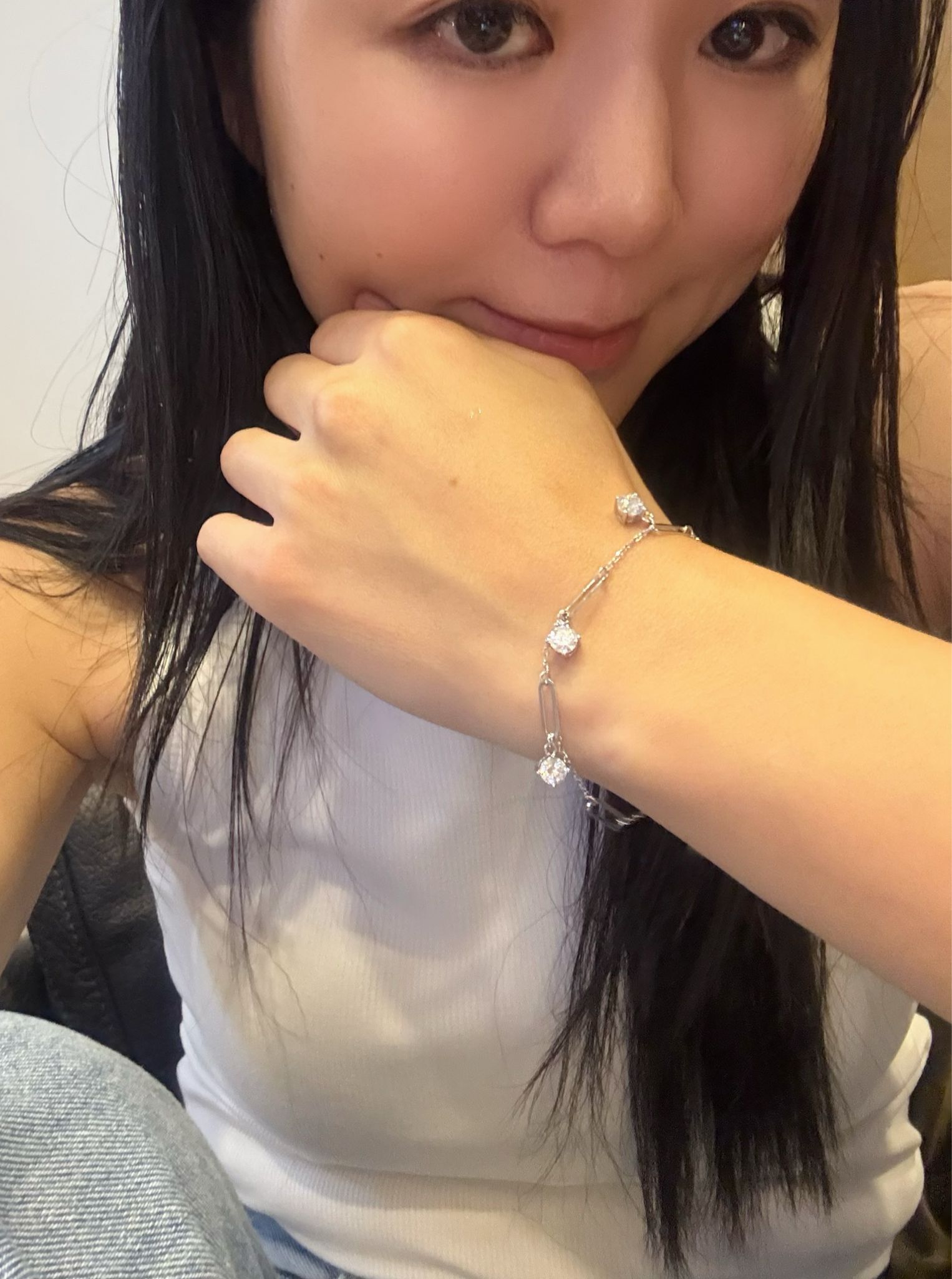 925銀共1 .5卡莫桑手鏈 Z150🔸日本品牌LE BIEVIANA GRA認證 D grade(7-10日寄出)