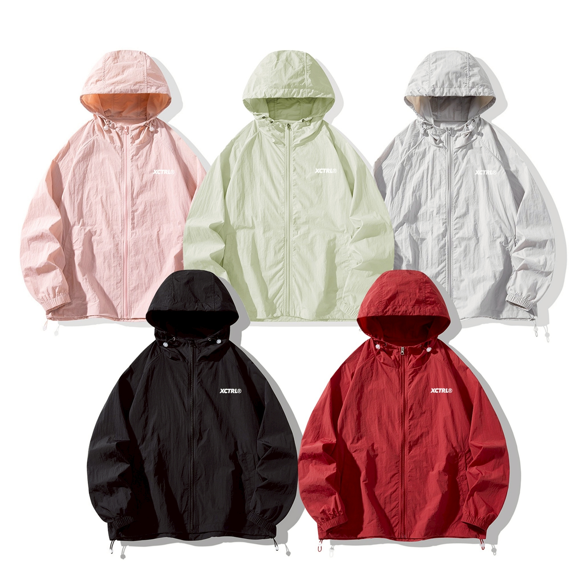 XCTRL 輕薄防曬連帽風衣外套(五色)