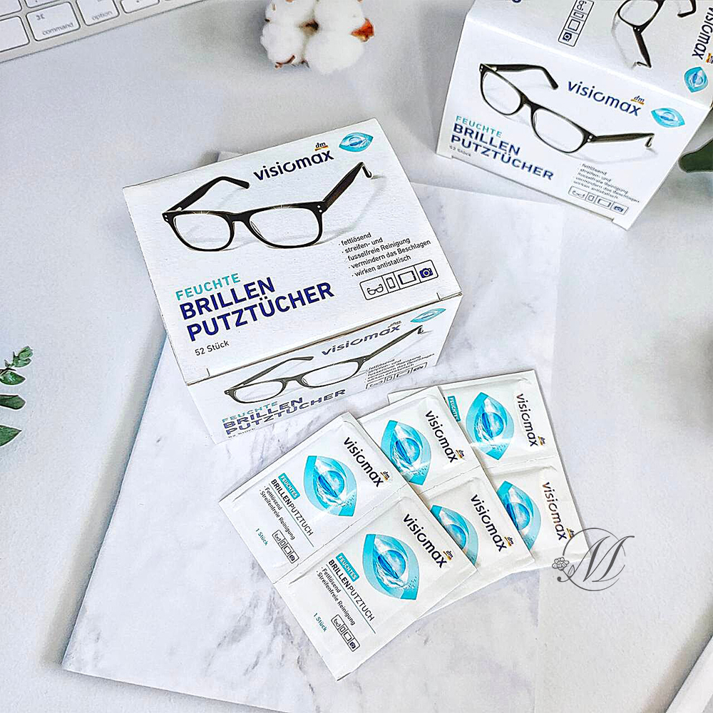 (預購商品) 德國 Visiomax 眼鏡&手機螢幕消毒濕紙巾 52入