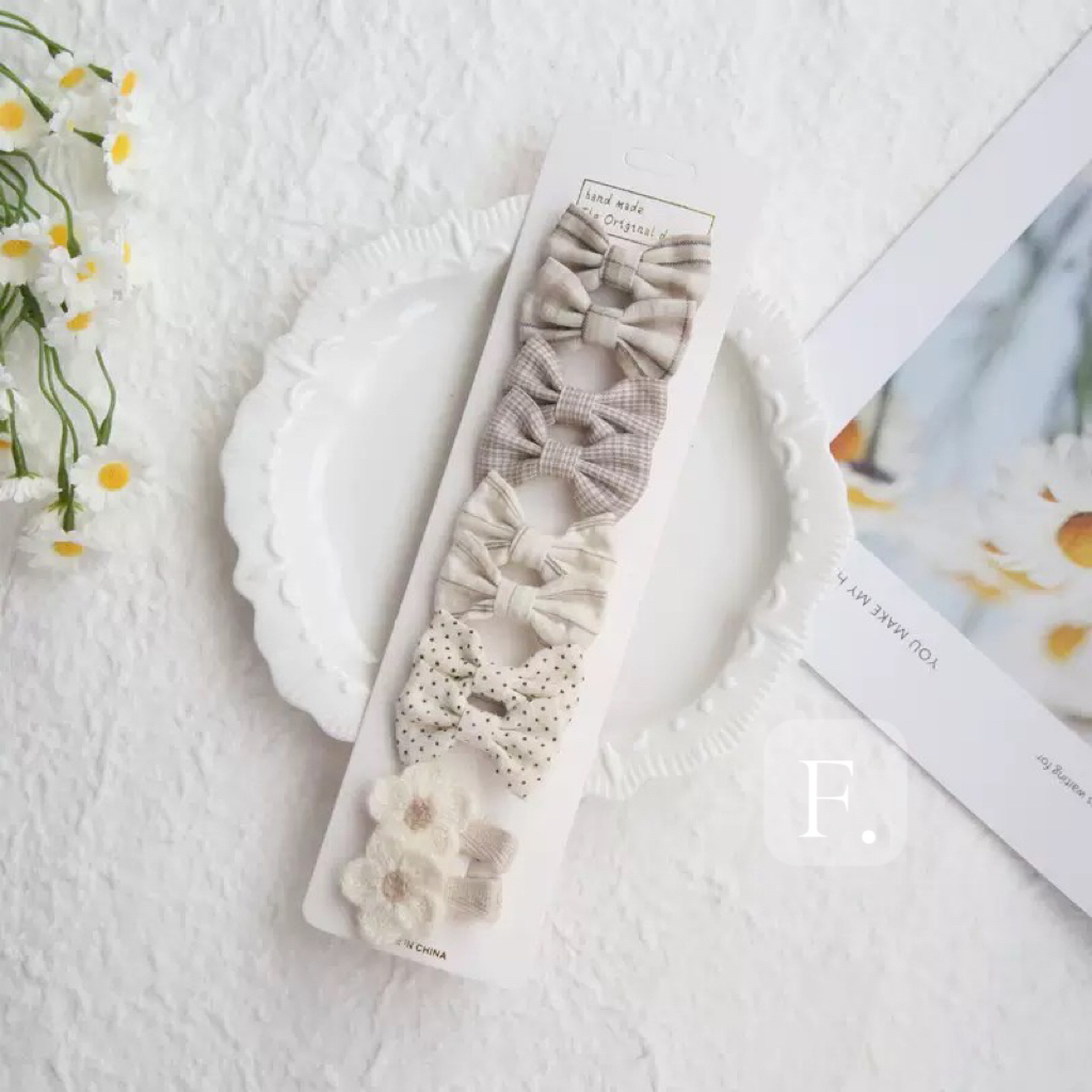 甜美蝴蝶結髮夾組