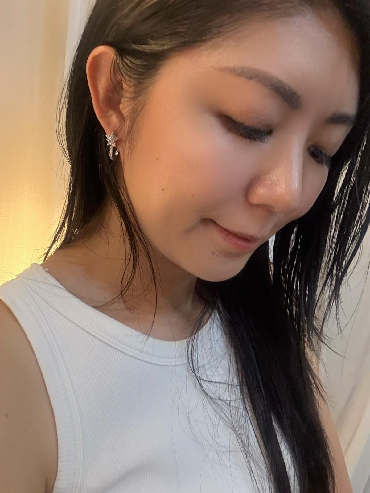 925銀共2卡莫桑星星耳環Z151🔸日本品牌LE BIEVIANA GRA認證 D grade