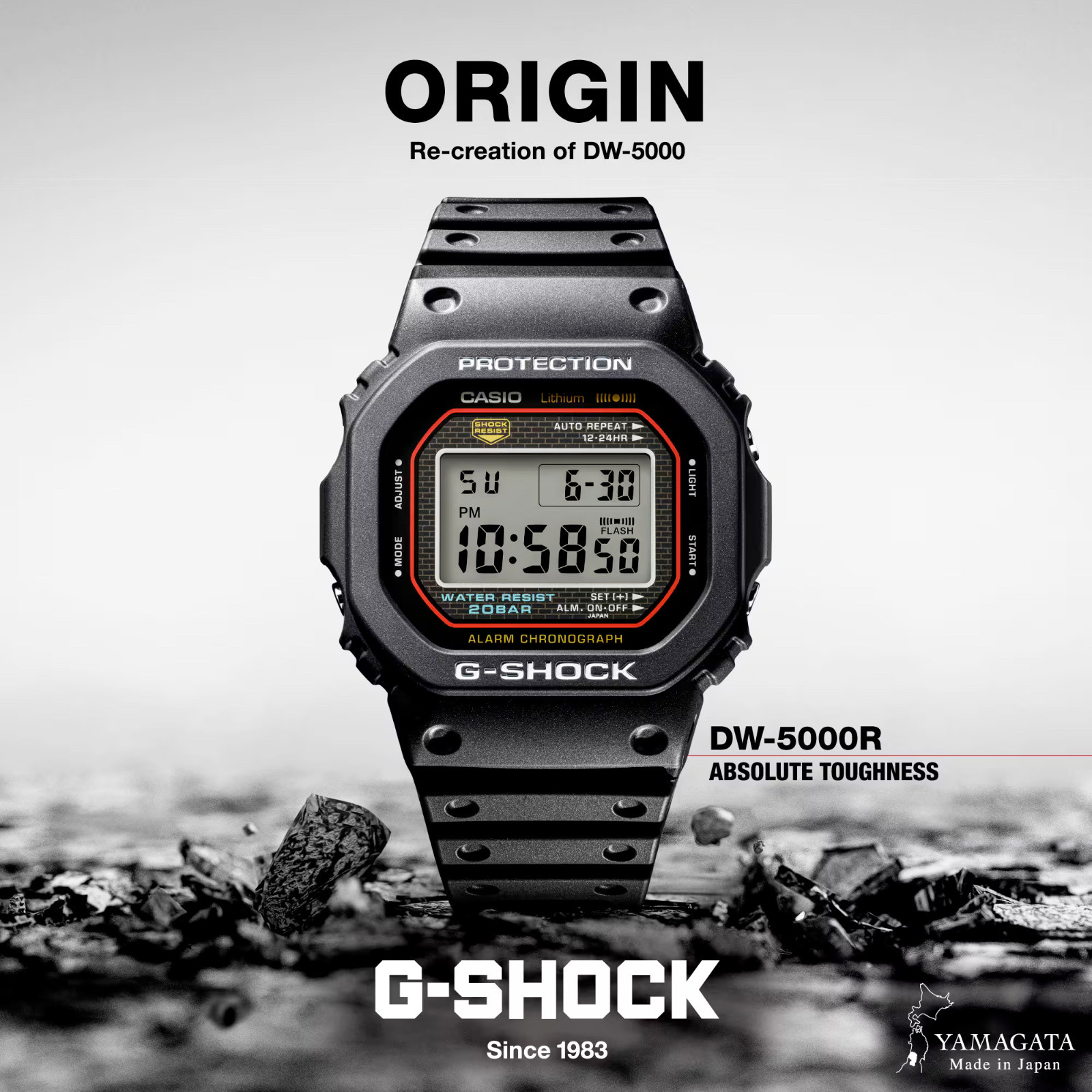 G-SHOCK CASIO Digital Watch DW-5000R-1A