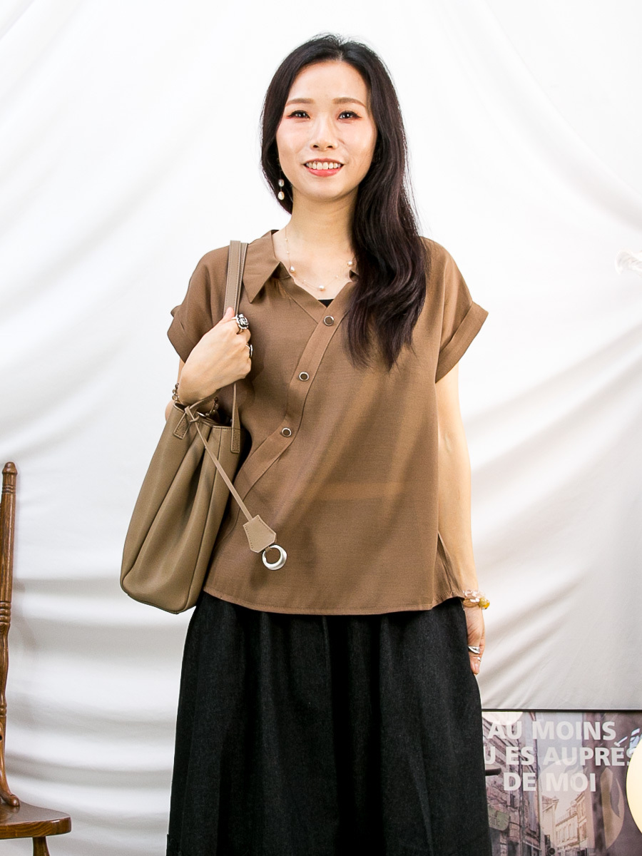 銀扣 真皮 SHOULDER BAG 【不設退換】