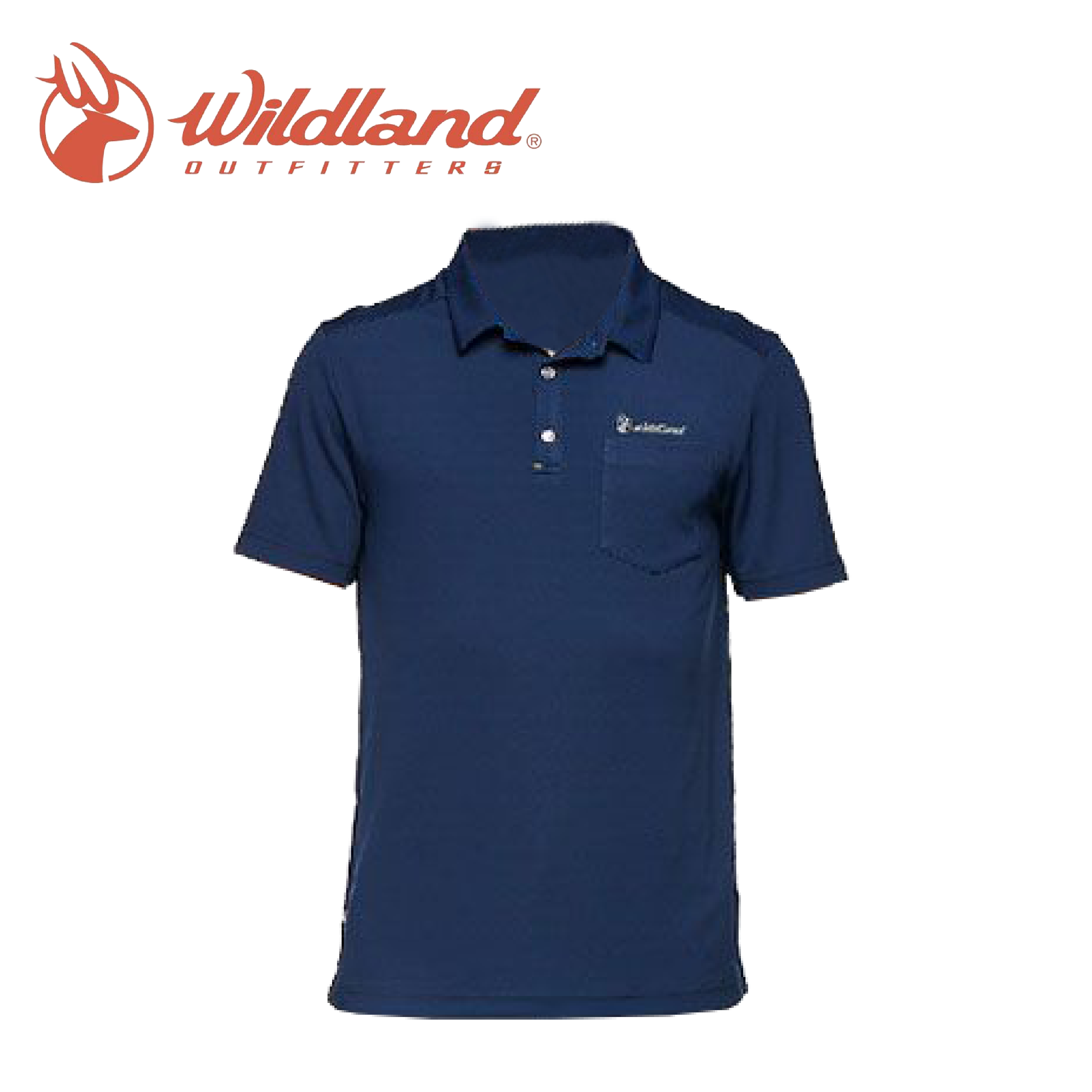 Wildland 荒野  彈性防蚊抗UV排汗上衣 男款 (深藍、橘) 防蚊加工/吸濕排汗/休閒登山10W81622