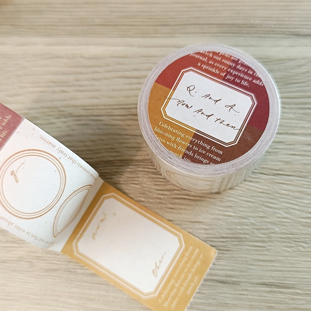 茄子先生．Now and then 便利貼紙膠帶 整捲