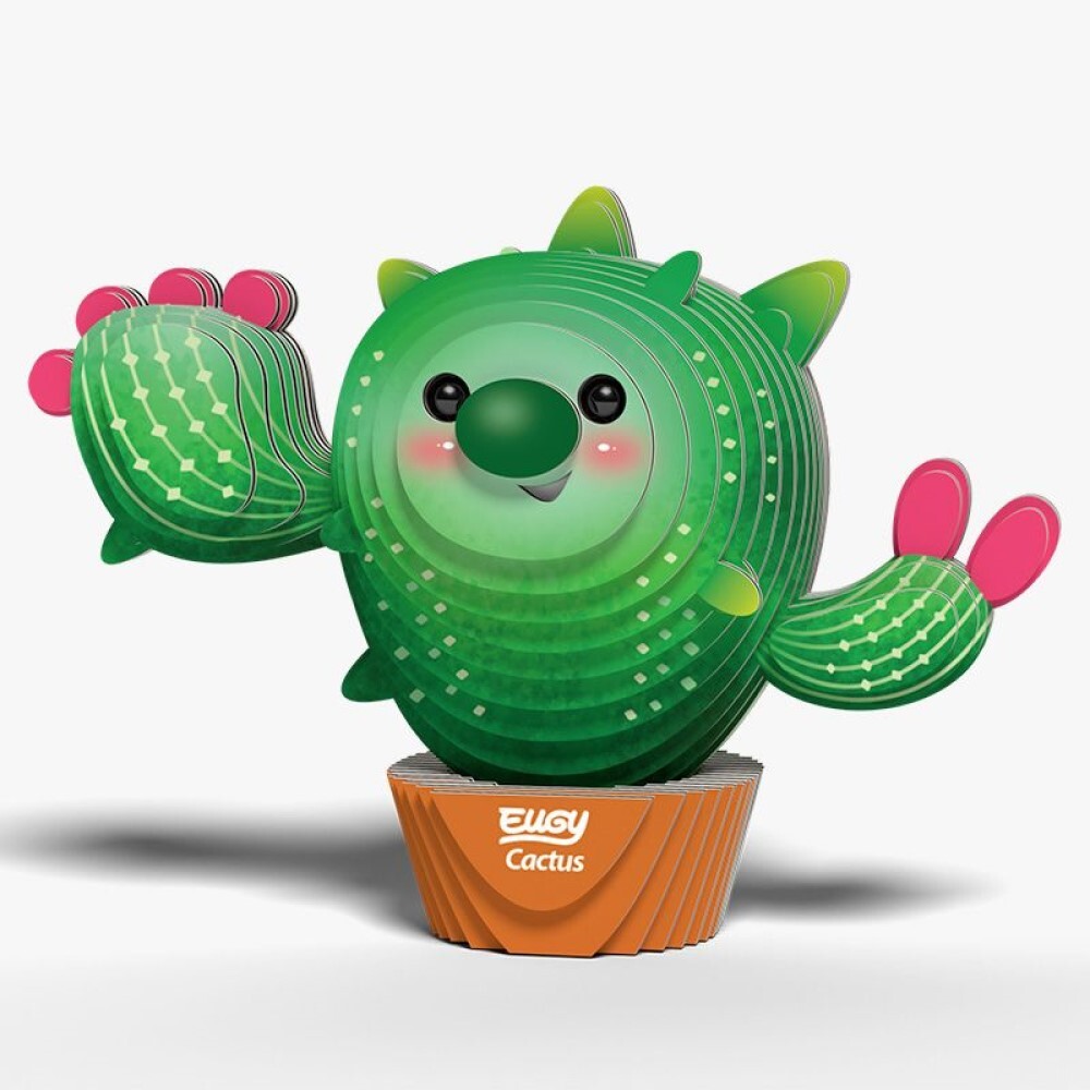 EUGY 3D Cardboard Kit Set Model - 130 Cactus