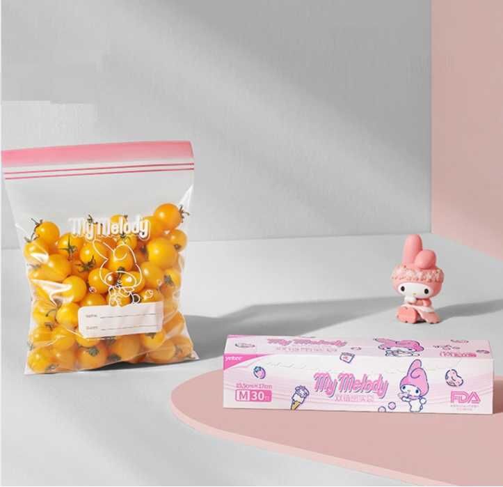 MY MELODY Sanrio | 中款 雙重夾鏈食物保鮮密實袋