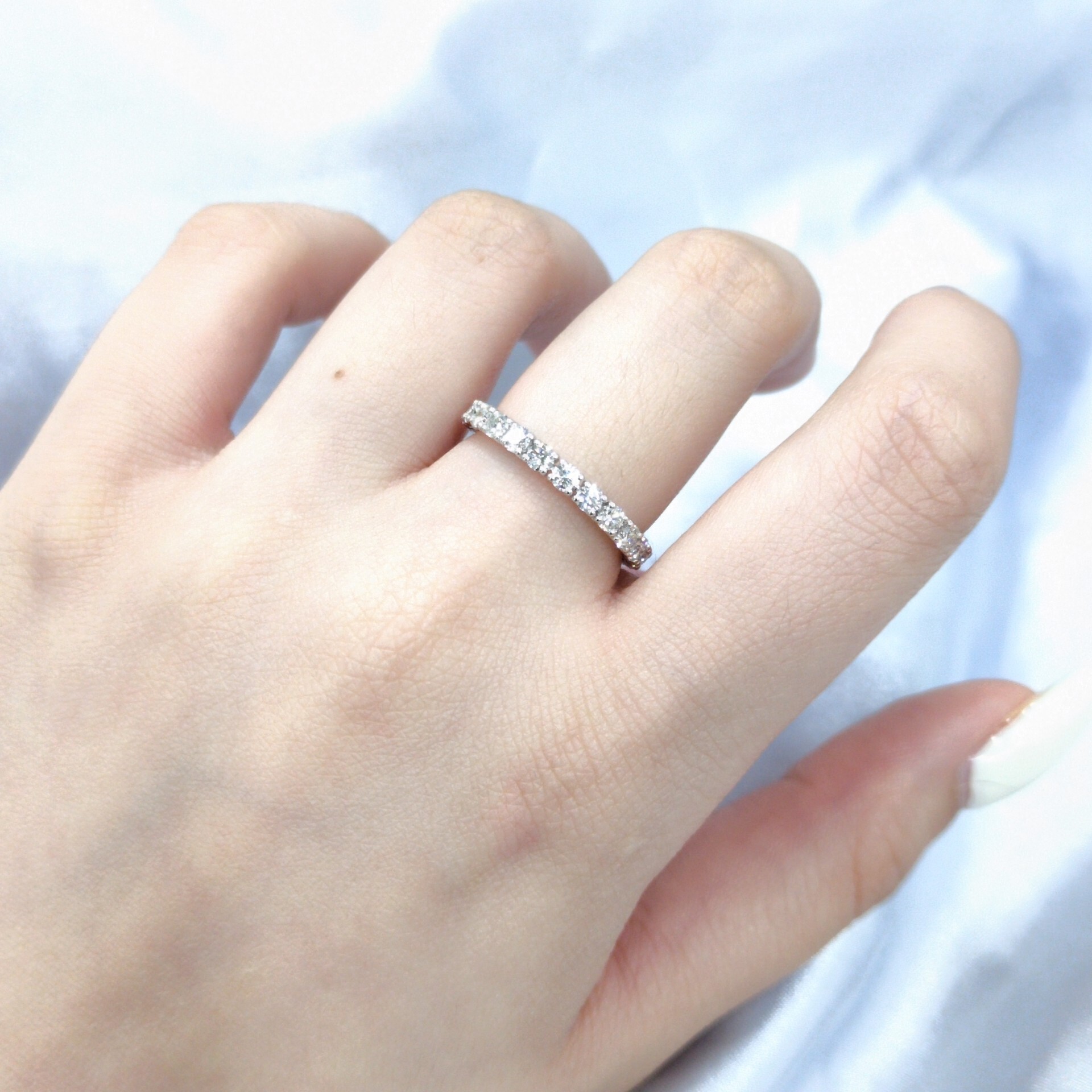 18K White Gold 1.25ct Diamond Eternity Ring