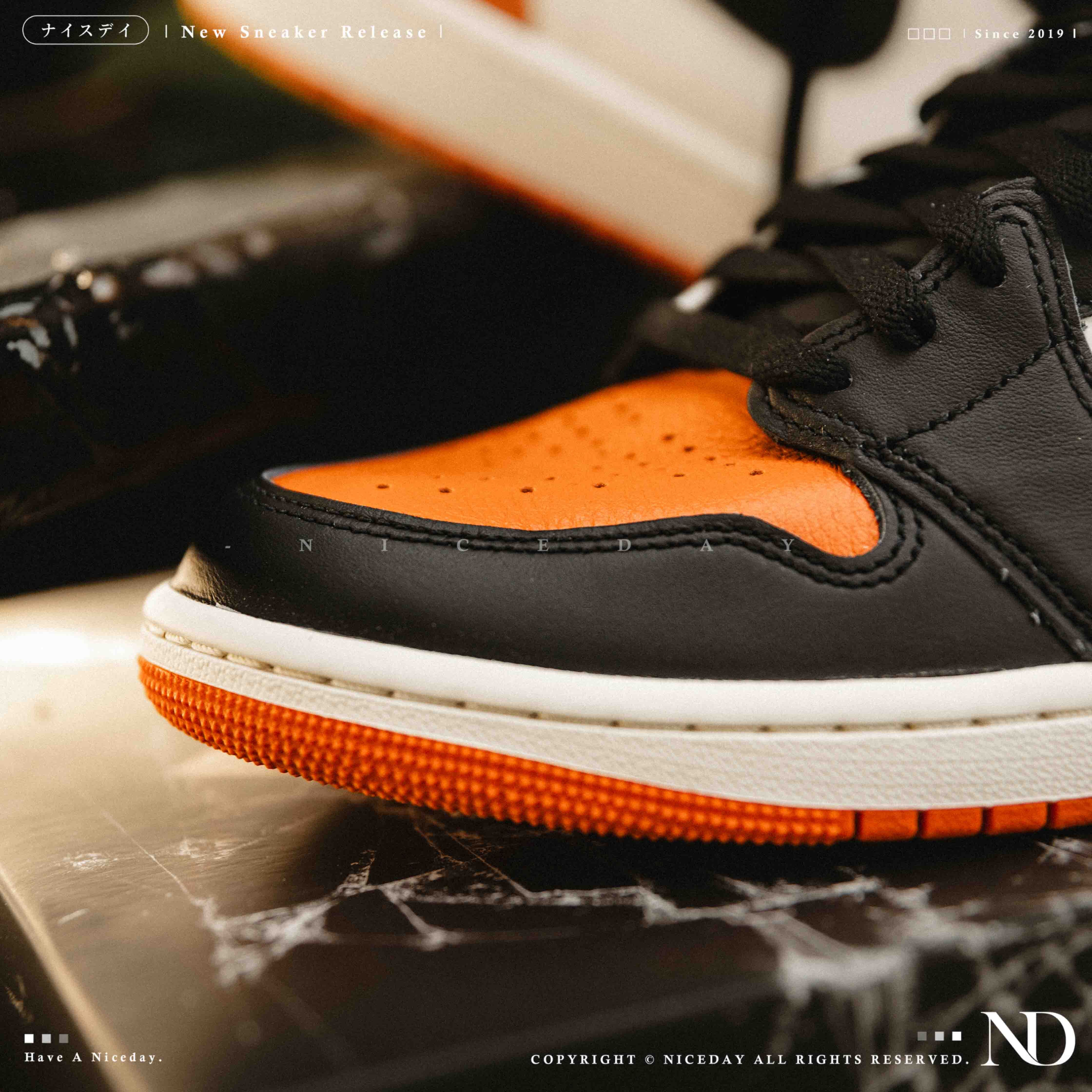 NICEDAY 現貨 Air Jordan 1 Retro High OG Shattered Backboard 黑橘 扣碎 橘色 高筒 DZ5485-008