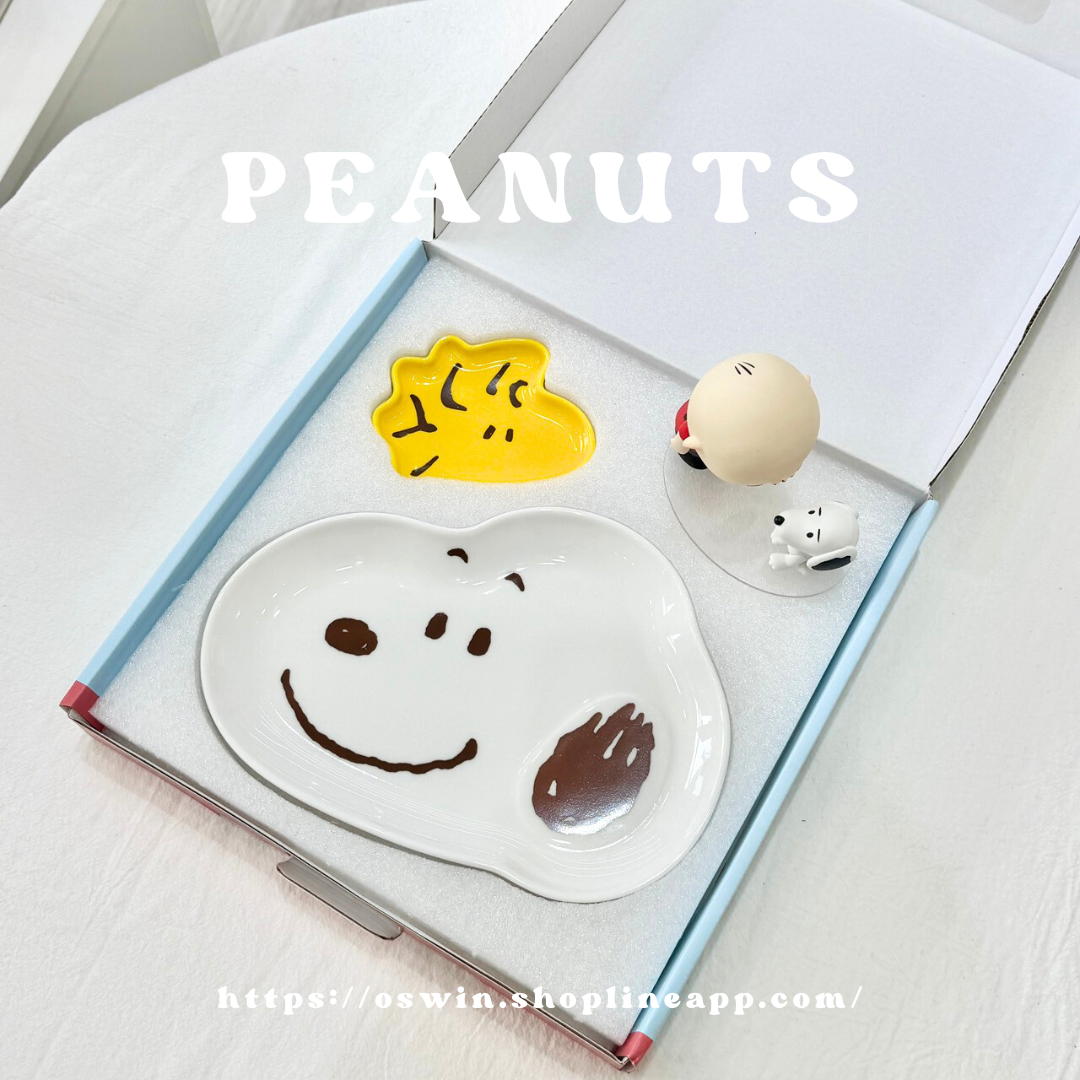 PEANUTS 史努比 糊塗塌客 陶瓷餐盤組