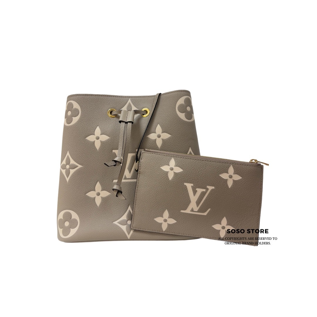 LV Monogram Empreinte Neo Noe MM - Grey / Ghw