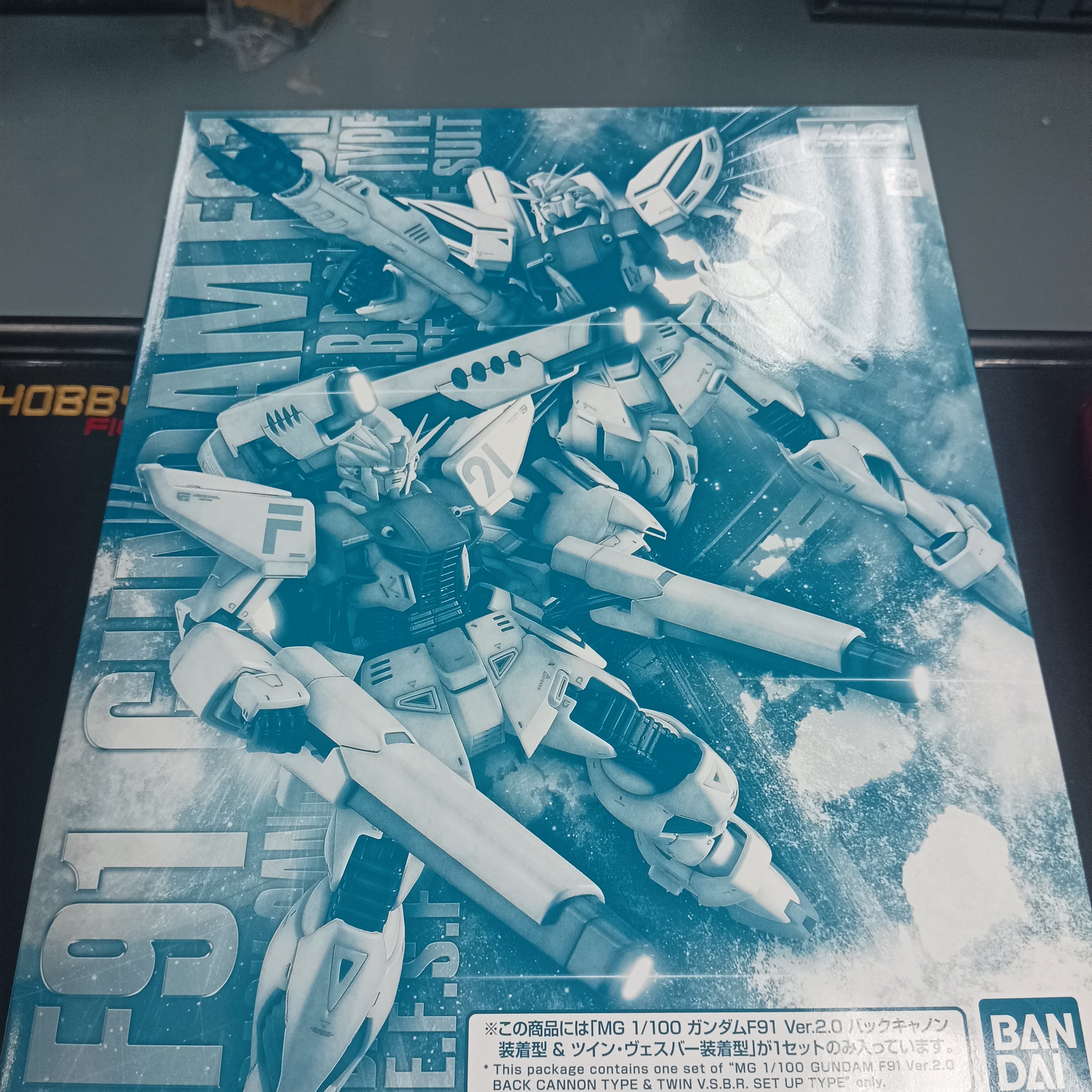 寄賣-MG 1/100 F91 Ver 2.0 Back Canon Type & Twin VSBR Set Up Type