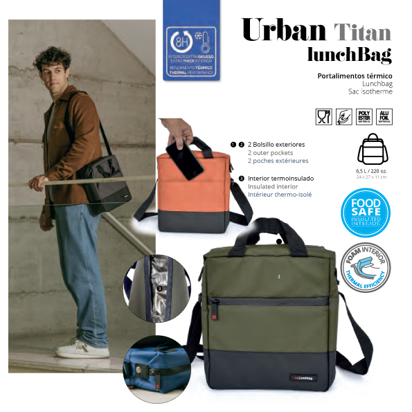 巴塞隆娜 IRIS URBAN TITAN 防水保溫食物袋 6.5L