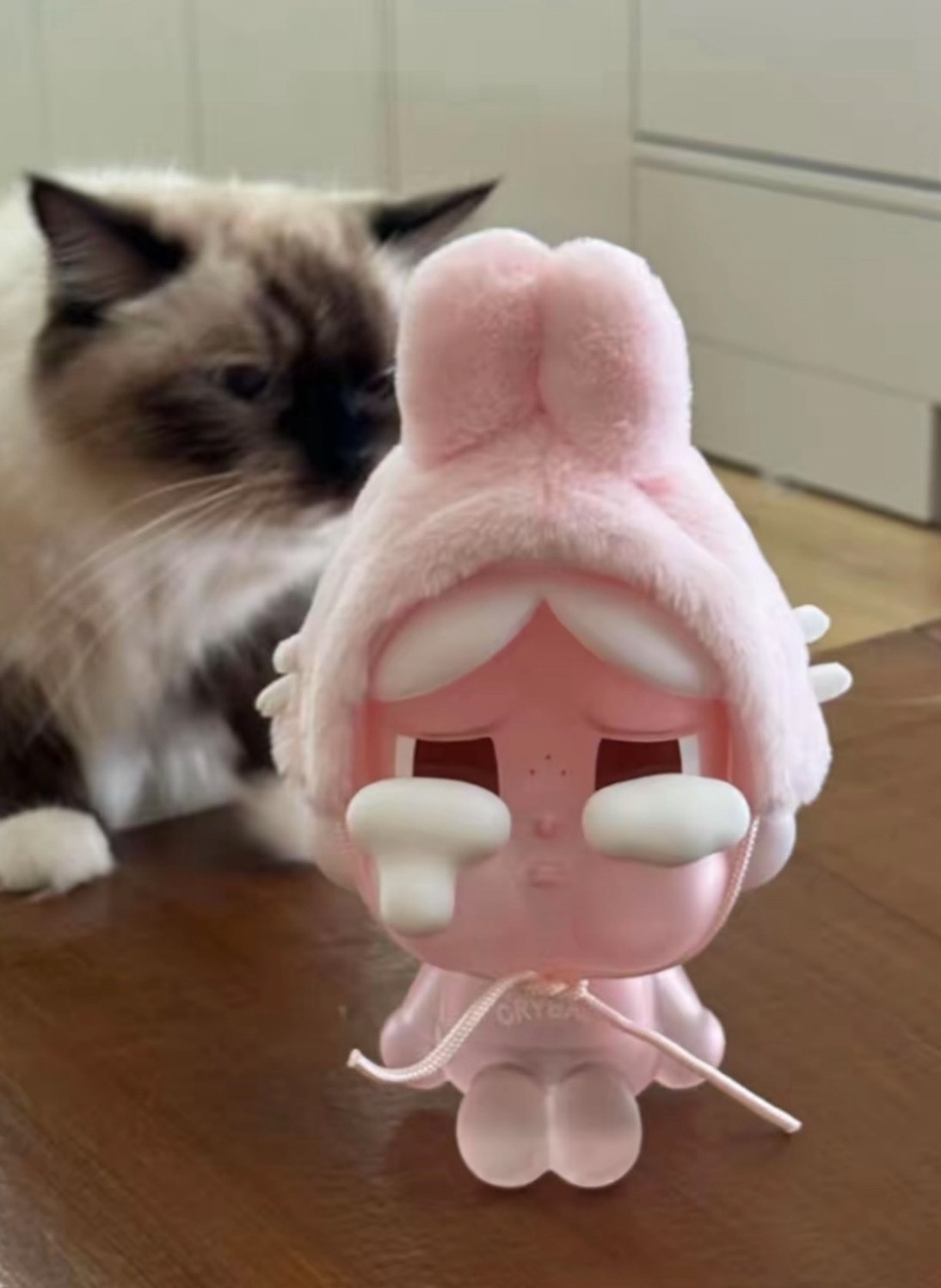 泡泡瑪特 CRYBABY 哭哭兔毛絨吸管杯 眼淚工廠系列 潮流公仔周邊隨行杯✨July25