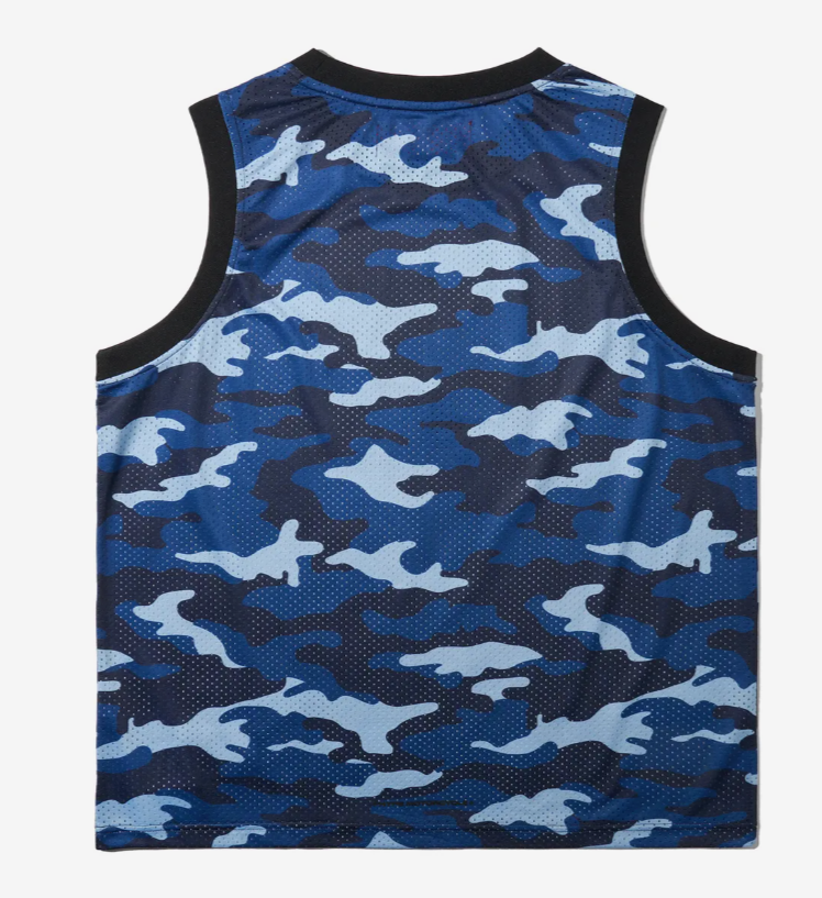 HONDA 本田 /  Original Wing LOGO Sleeveless camouflage blue / HFM1VT302ABL /  AUG25