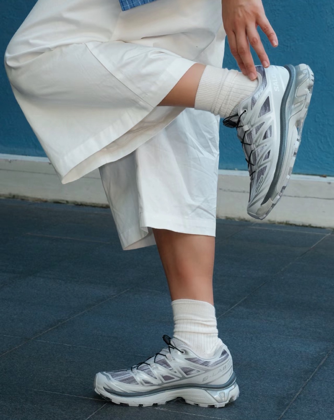 SALOMON XT-6 CAMO 銀灰 潮流百搭減震越野慢跑鞋 男女同款 登山休閒鞋 July25