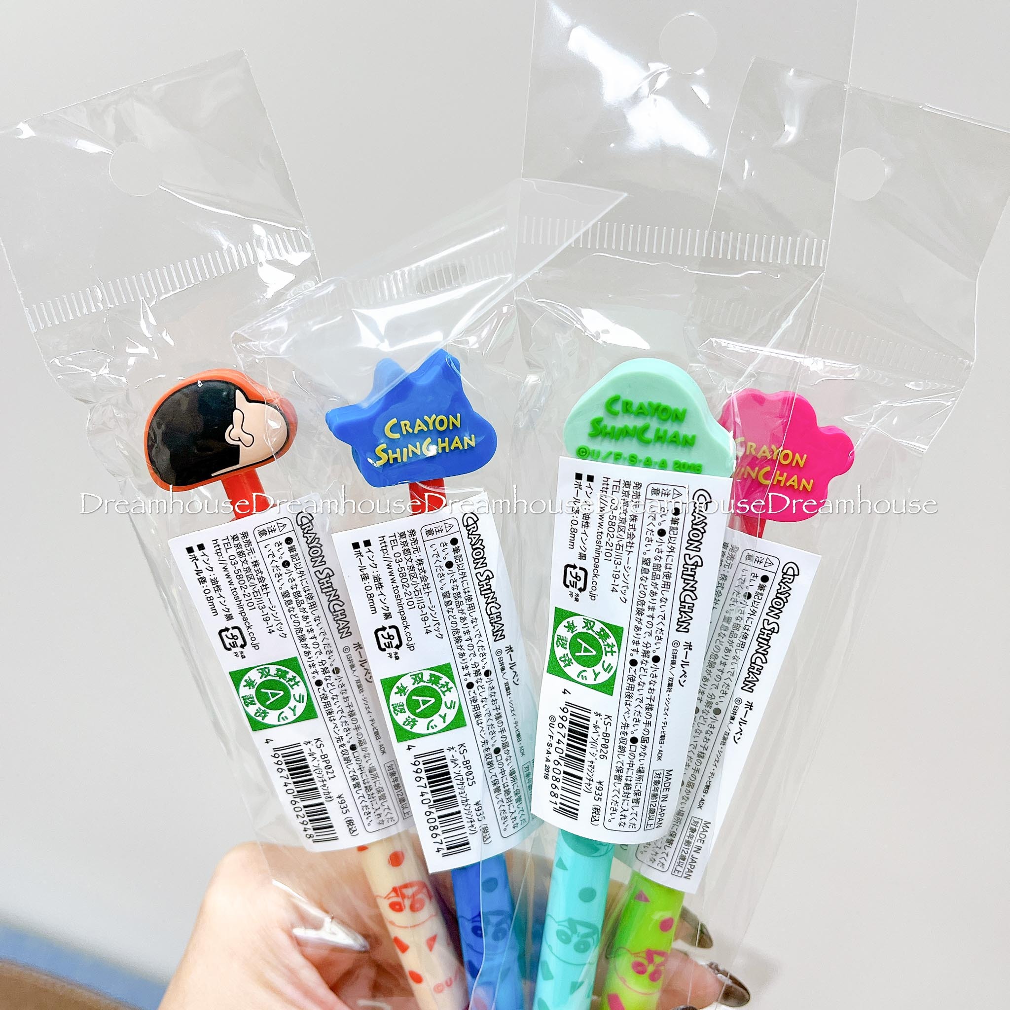 日本製 蠟筆小新 小新 野原新之助 肥嘟嘟左衛門 0.8mm 大臉造型 按壓原子筆 黑筆 油性筆